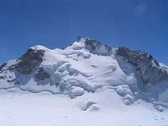 Der Mont Maudit von Norden aus gesehen.