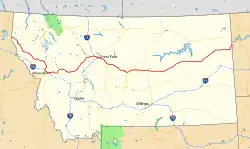 Karte der Montana Highway 200