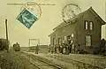 Bahnstation um 1910 (Postkarte)