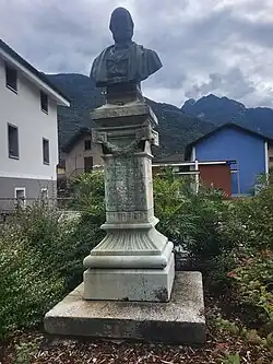 Ambrogio-Bertoni-Denkmal (1899), Via Generale Guisan, Biasca
