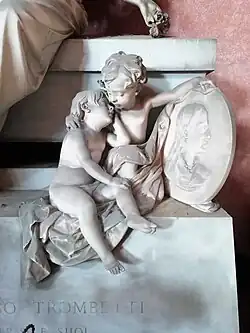Trombetti-Denkmal (Detail)