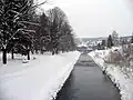 Die Moravica im Winter