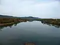 Blick von der Brücke moselabwärts