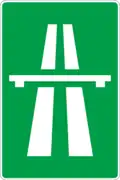 Zeichen für die Autobahn