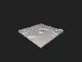 3D-Geländemodell der Motte Saaler Mühle