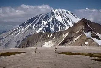 Ansicht aus Nordwesten (vom Mount Katmai aus) (Juli 1990)