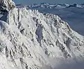 Westflanke des Mount Hartzell vom Slalok Mountain aus