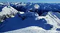 Mount Howard (Mitte) vom Mount Matier aus