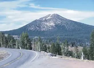 Blick auf Mount Scott aus Südwesten