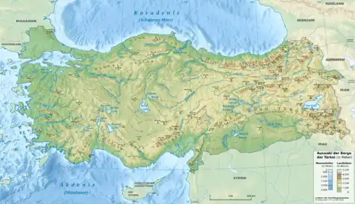 Westlicher, Mittlerer und Südöstlicher Taurus in der Türkei