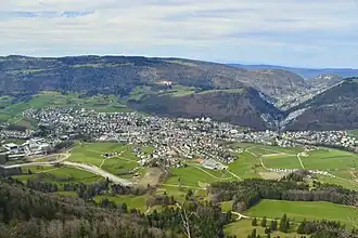 … bis zur Mündung in Moutier.