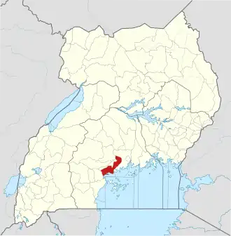 Lage von Mpigi