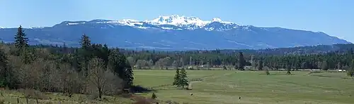 Mount Arrowsmith von Westen gesehen