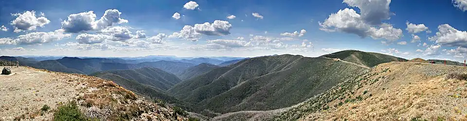 Panorama vom Gipfel des Mount Hotham