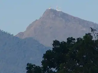 Mt. Kitanglad von Impasug-ong, Provinz Bukidnon aus gesehen