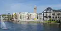 Stand der Bauarbeiten an der Ruhrpromenade und Marina (April 2013)