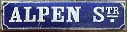 Münchner Straßenschild Type 0