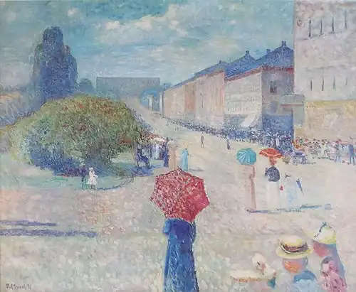 Frühling auf der Karl Johans gate (1890)