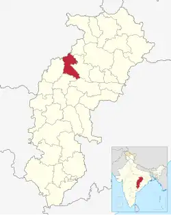 Lagekarte des Distrikts
