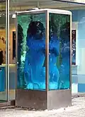 Löwe im Wasserbehälter