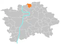 Lage von Dolní Chabry in Prag