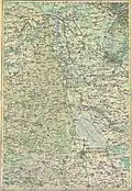 Flussverlauf bei Unimăt (Ujnémet) (N 47° 30'; O 40° 25') um 1892