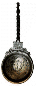 Silberner Löffel aus San Michele Maggiore