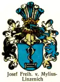 Freiherrnwappen nach Adolf Matthias Hildebrandt