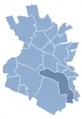 Lage des Stadtteils in der Stadt