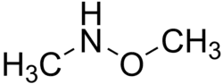 Strukturformel von N,O-Dimethylhydroxylamin