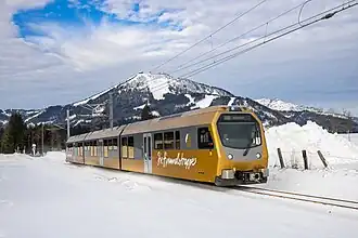 Triebwagen ET5 in Weißenbach / Sankt Sebastian