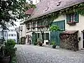 Fachwerkensemble eines ehemaligen Ackerbürgerhauses in der Schlossgartenstraße