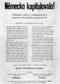 Nachricht der Deutschen Kapitulation am 9. Mai 1945