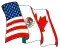 Emblem der NAFTA-Staaten