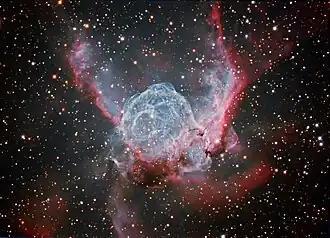 WR 7 und der von dem Stern erzeugte Nebel NGC 2359