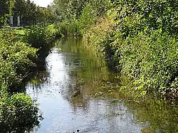 Dachau-Schleißheimer Kanal westlich der Kreuzung mit dem Schwebelbach