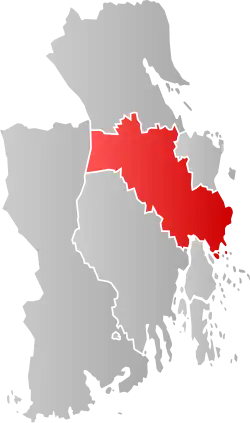 Lage der Kommune in der Provinz Vestfold
