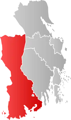 Lage der Kommune in der Provinz Vestfold