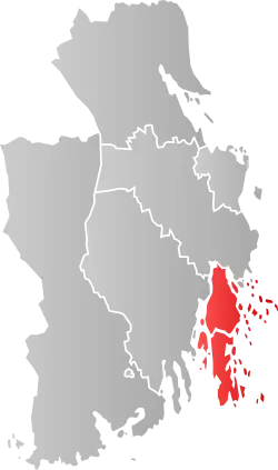 Lage der Kommune in der Provinz Vestfold