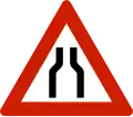 Beidseitige Straßenverengung