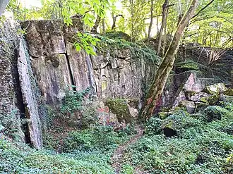 Steinbruchwand