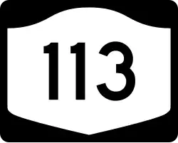Straßenschild der New York State Route 113