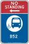 Standverbot – Bus stoppt mit Buslinie (New York City)