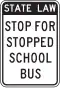 Anhalten für haltenden Schulbus – Bundesstaatsrecht, (New York)