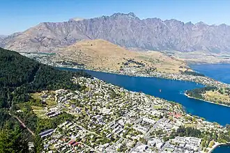 The Remarkables von Queenstown aus gesehen