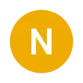 Rundes Liniensymbol mit den weißem Großbuchstaben N in gelb gefülltem Kreis vor neutralem Hintergrund