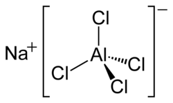 Strukturformel von Natriumtetrachloroaluminat