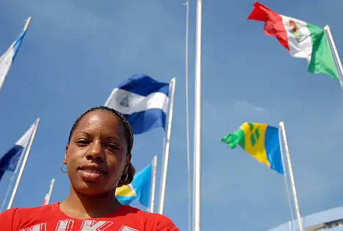 Nadine Faustin-Parker bei den Panamerikanischen Spielen 2007 in Rio de Janeiro