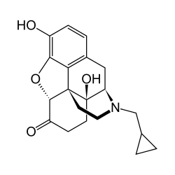 Strukturformel von Naltrexon