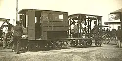 Der Triebwagen Bug (Käfer) und sein Gepäck-Beiwagen Bird Cage (Vogelkäfig)
